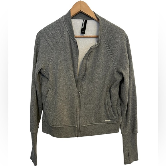Mondetta Gray Women's Zip-Up Jacket with cozy lining size large - Picture 1 of 5
